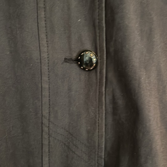 VTG-Hudson Place-M-black-Removable lining hooded jacket/coat with cinched waist. - Picture 7 of 16